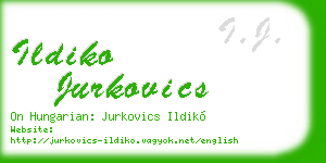ildiko jurkovics business card