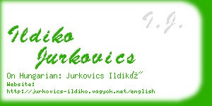 ildiko jurkovics business card